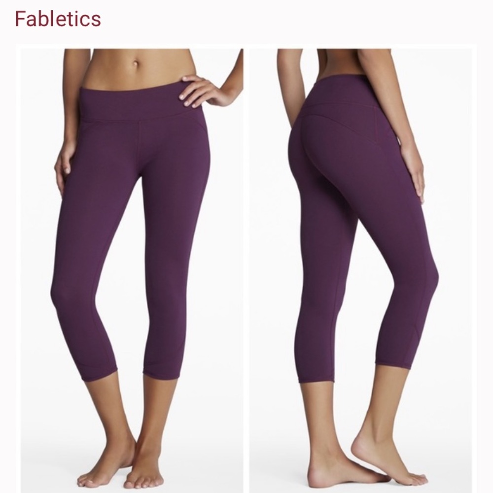 Fabletics Plum Legging Capri Pants